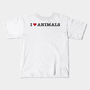 I Love Animals T-Shirt Kids T-Shirt